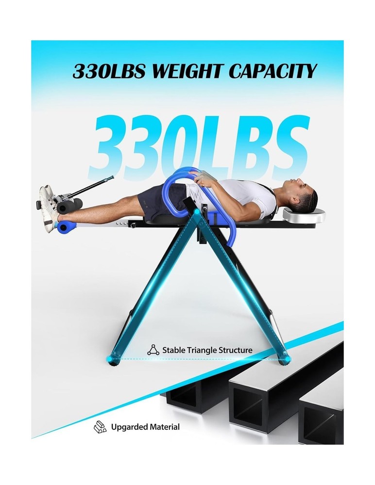 YOLEO Gravity Inversion Table for Back Pain Relief 2026 New Inversion Table w...