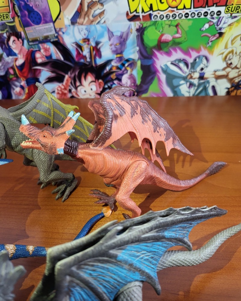 Kid Galaxy Poseable Dragons set of 4