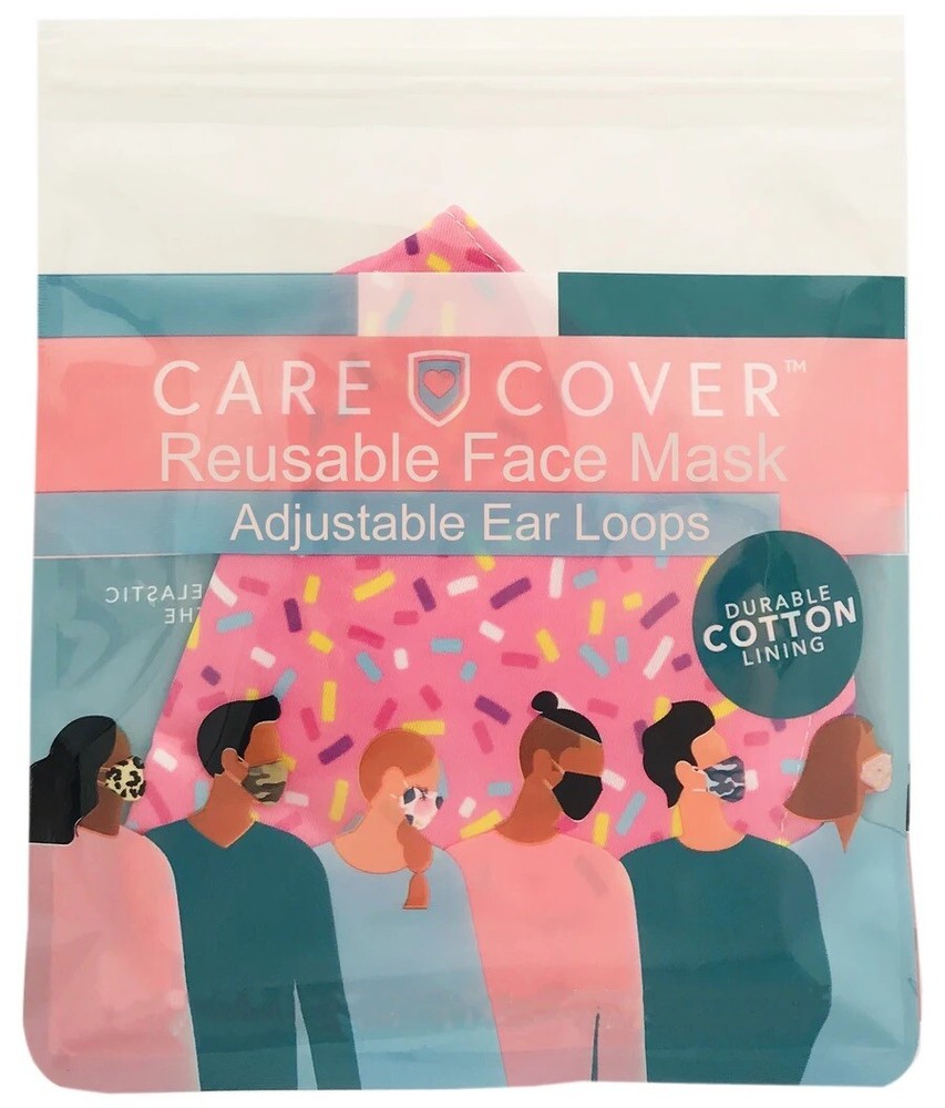 care cover protective mask sprinkle pink Face mask