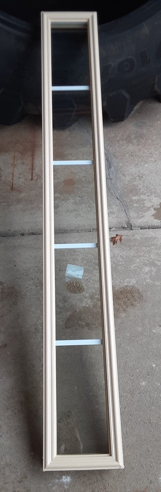 Decorative entryway door window glass replacement kit side lite light