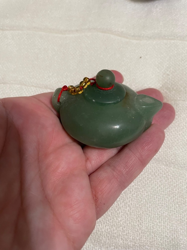Mini crystal teapot