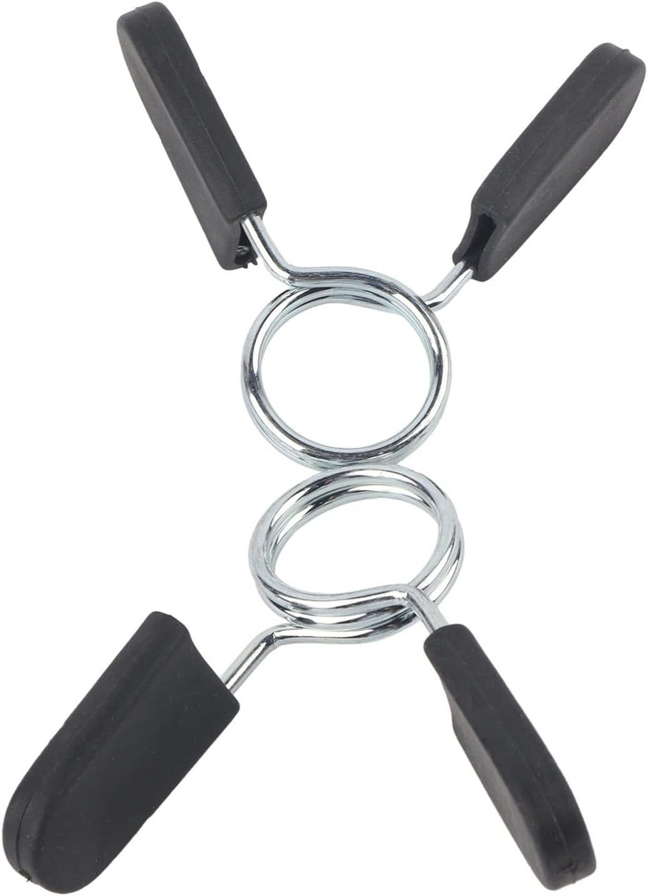1 inch Spring Clip Collars,2 Pcs Standard Barbell Clamps Spring for Smooth Du...