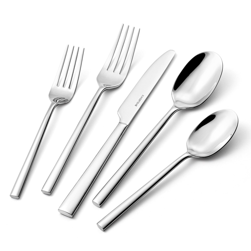 Silverware Set, 20-Piece Forged Flatware Set Cutlery Set Premium Stainless St...