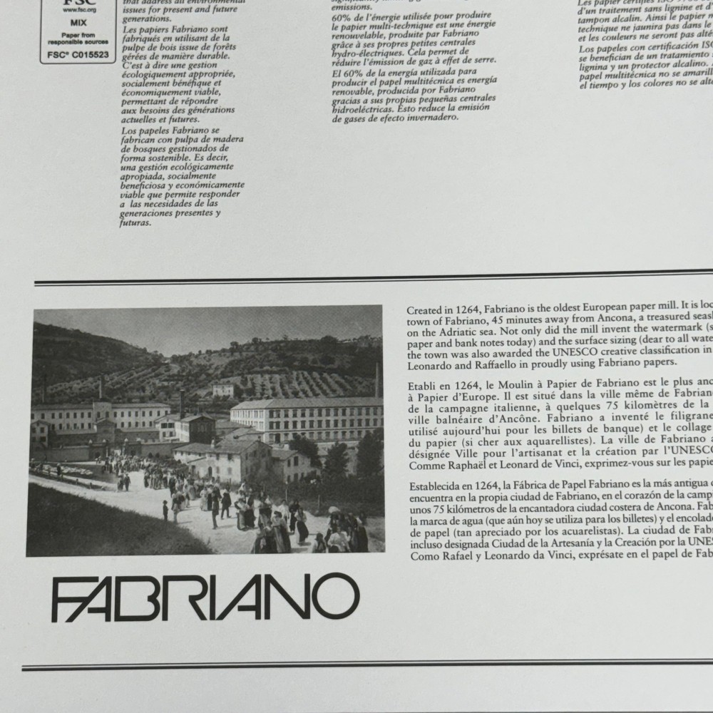 FABRIANO I264 (5 PACK) 7" x 10" Mix Media - Multi - Technique 60 Sheets each