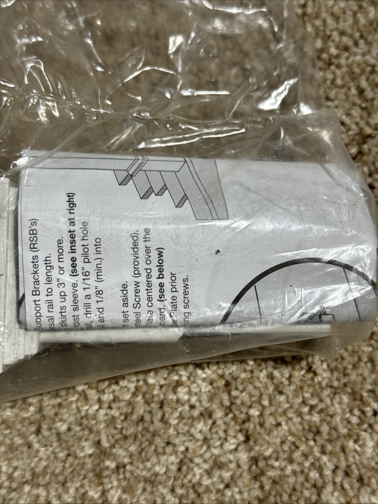 Trex Transcend Adjustable Footblock PC Color WHITE New Item # WTFTBLKPC