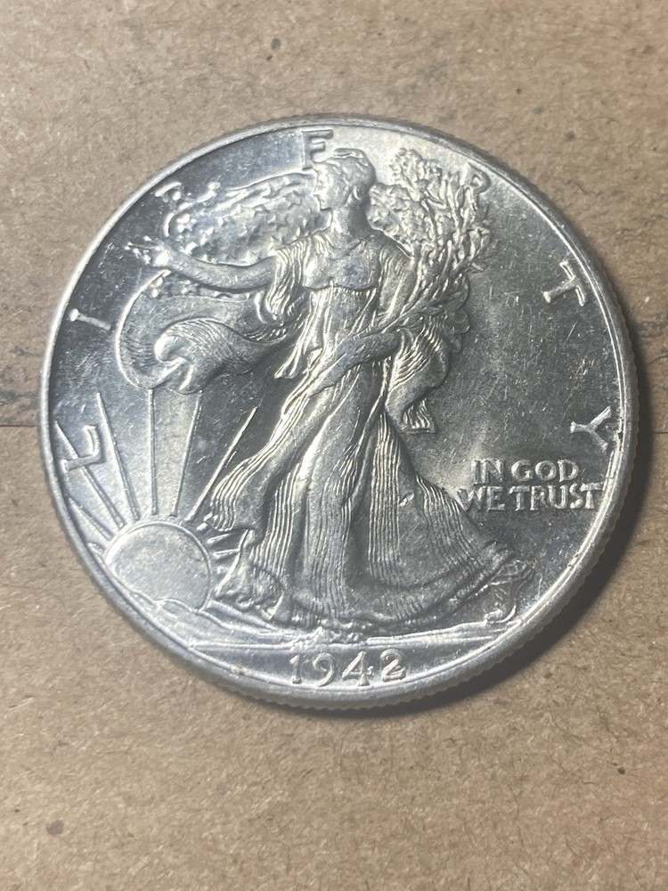 1942 Walking Liberty Half Dollar - Unc - As Shown! (#2111)