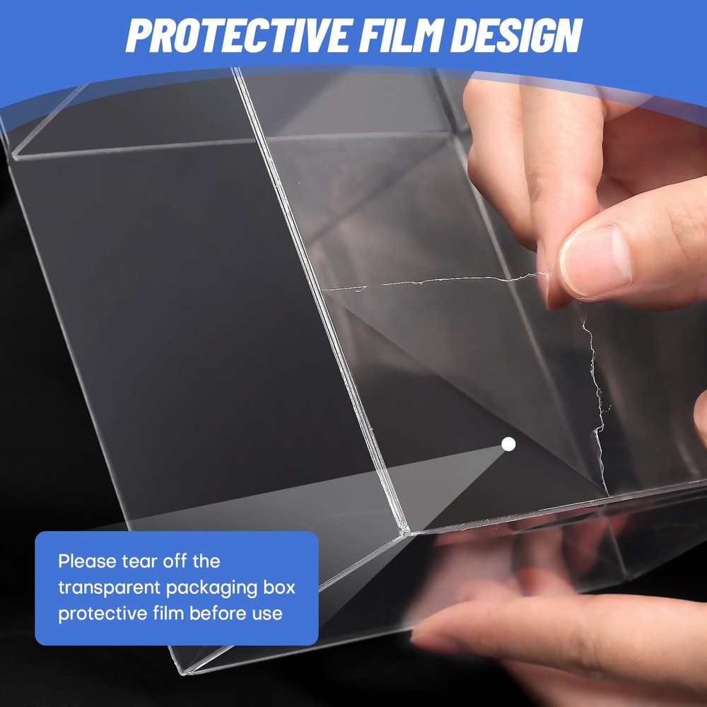 5 Pack Clear PKMN ETB Protector Case, PKMN Elite Trainer box Protector, PET P...