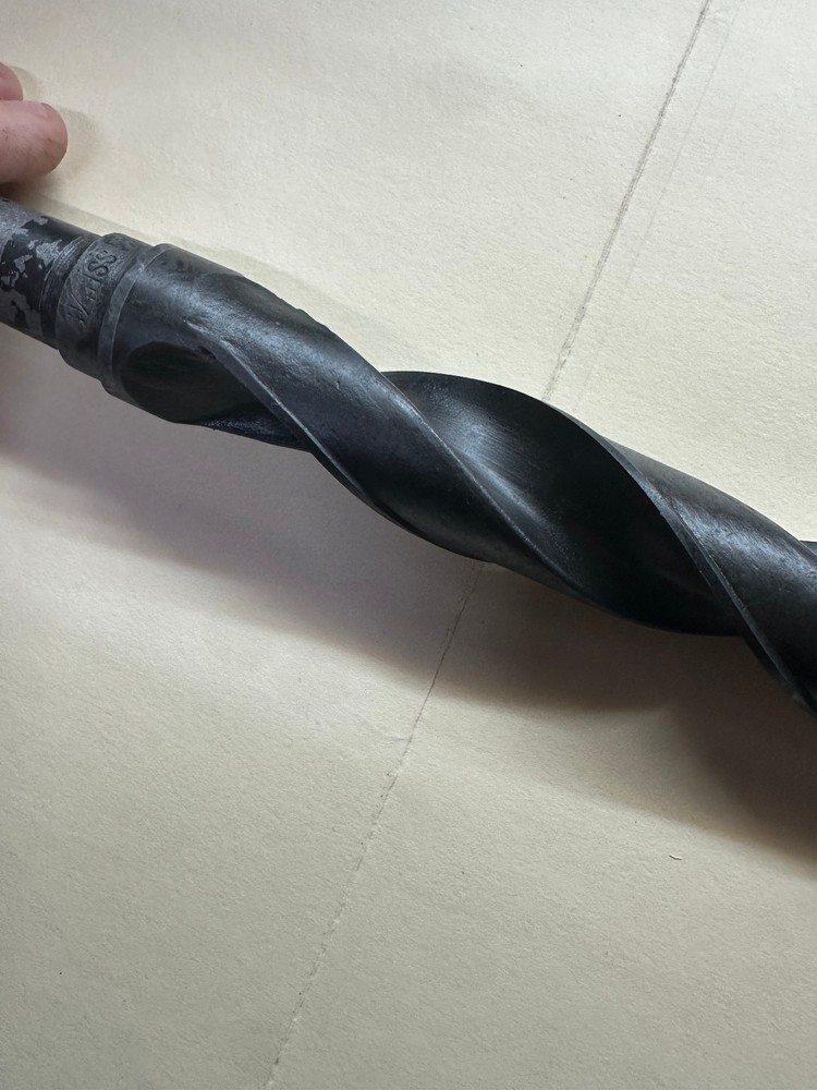 TAPER SHANK DRILL BIT 13" OAL X 1-1/4" OAD, HSS