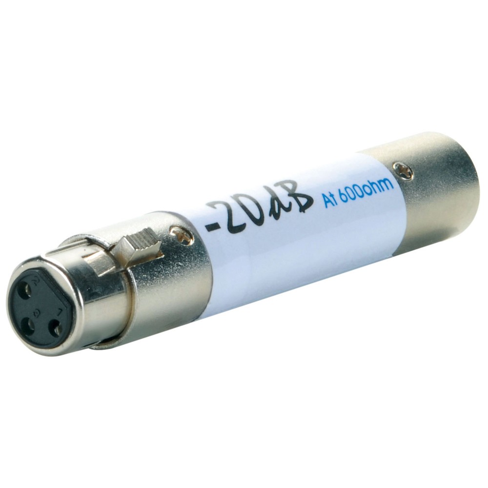 Inline XLR Attenuator Pad 20dB