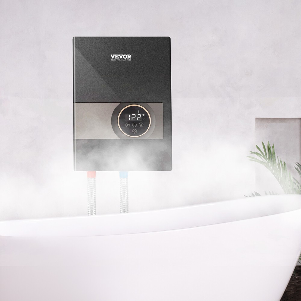 VEVOR 13.8KW Electric Hot Tankless Water Heater Shower Instant Boiler Bathroom