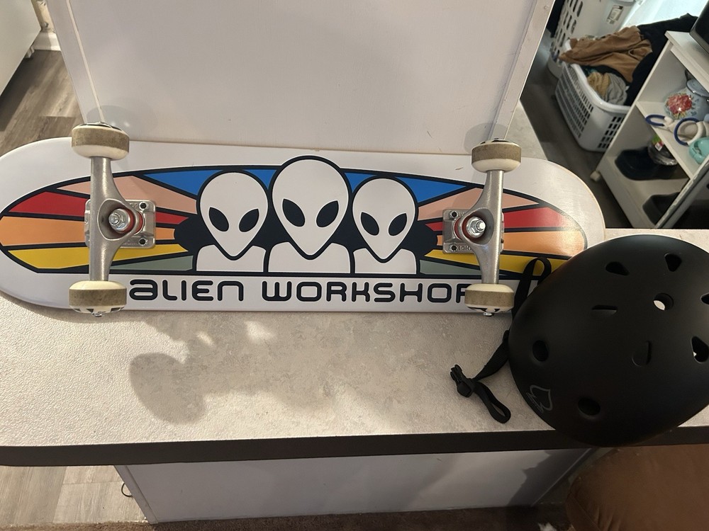 Alien Workshop Spectrum Skateboard With Pro Tec Helmet Size L