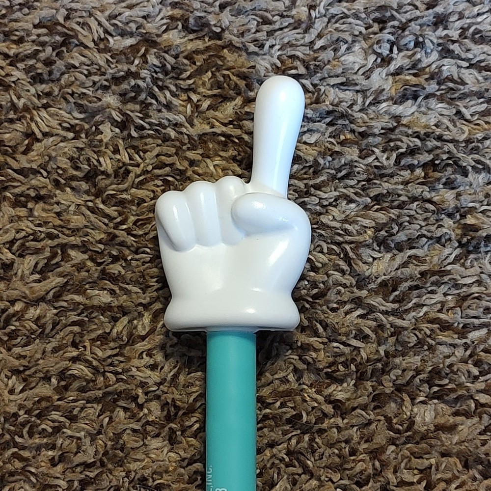 Turquoise Hand White Finger Pointer Stick Classroom Teacher Pointer Toy Wand