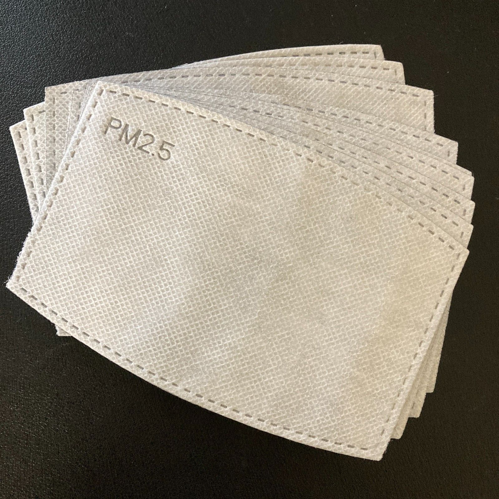 10 Pack PM2.5 5 Layer Carbon Super Fresh Air Face Mask Filter Replacements
