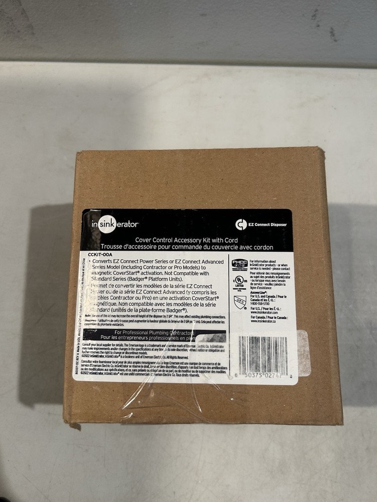CCKIT 00A Insinkerator Cover Control Accessory Kit with Cord New OEM
