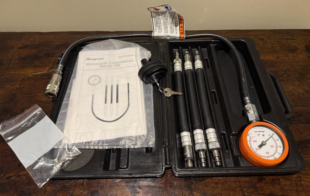 SNAP-ON MOTORCYCLE COMPRESSION GUAGE SET # EEVP303A XINT