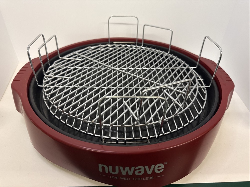 Nuwave Pro Plus Infrared Oven Base Drip Pan and Rack Red Replacement Parts