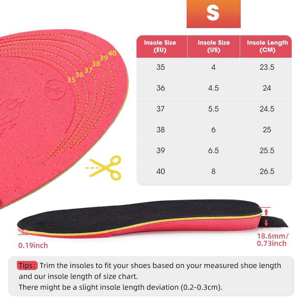 Cuttable Heated Insoles USB Rechargeable Foot Warmer 3 Level Heating APP Control