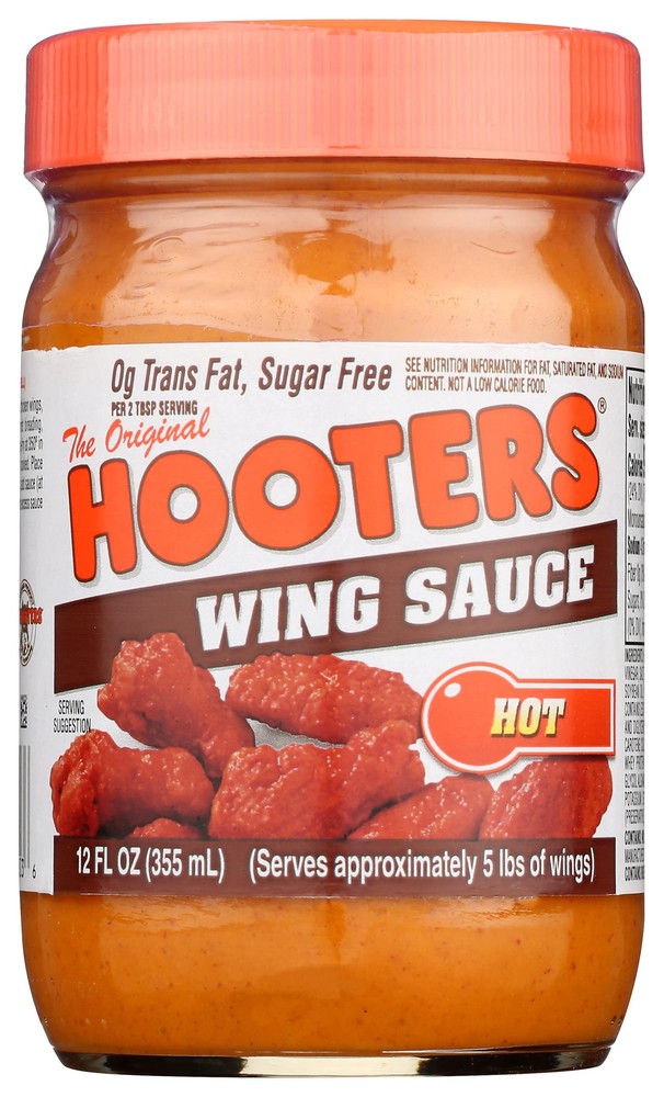 Hooters Sauce Wing Medium 12oz Pack of 6