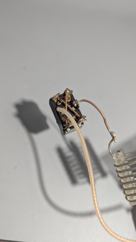 Vintage Variable Capacitor & Tuning Coil Assembly w/ Toggle Switch