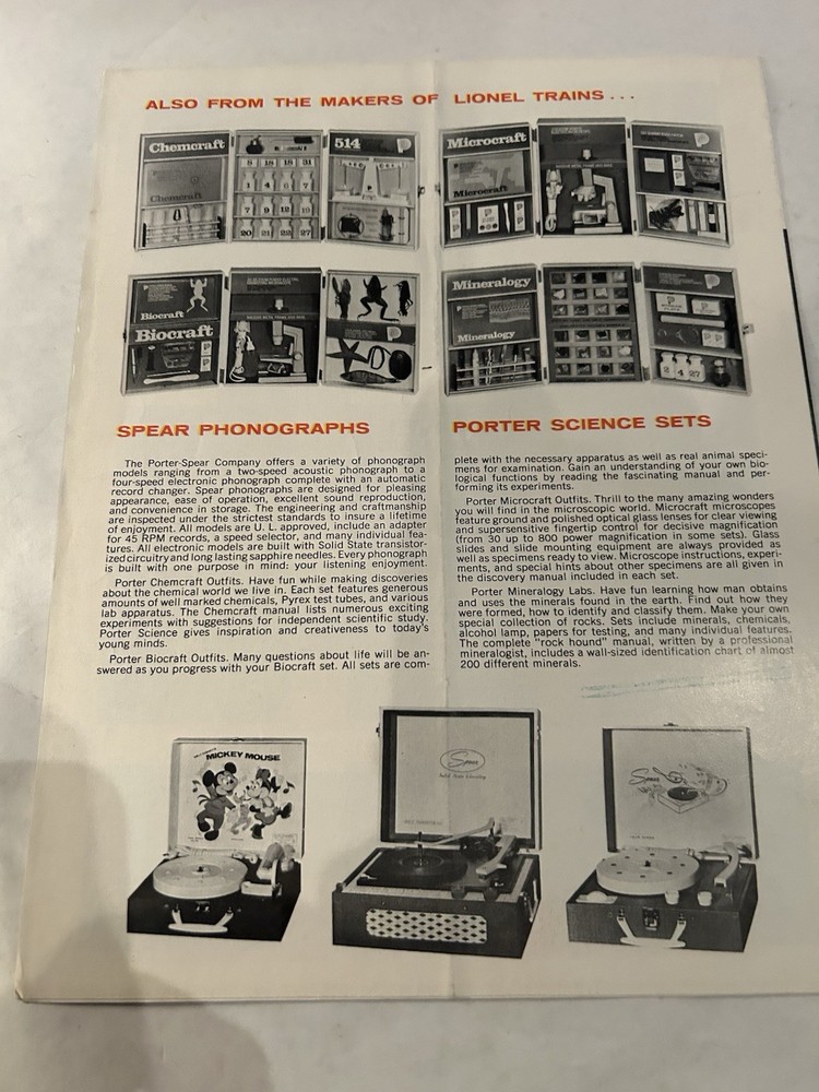 LIONEL 1968 Train Catalog