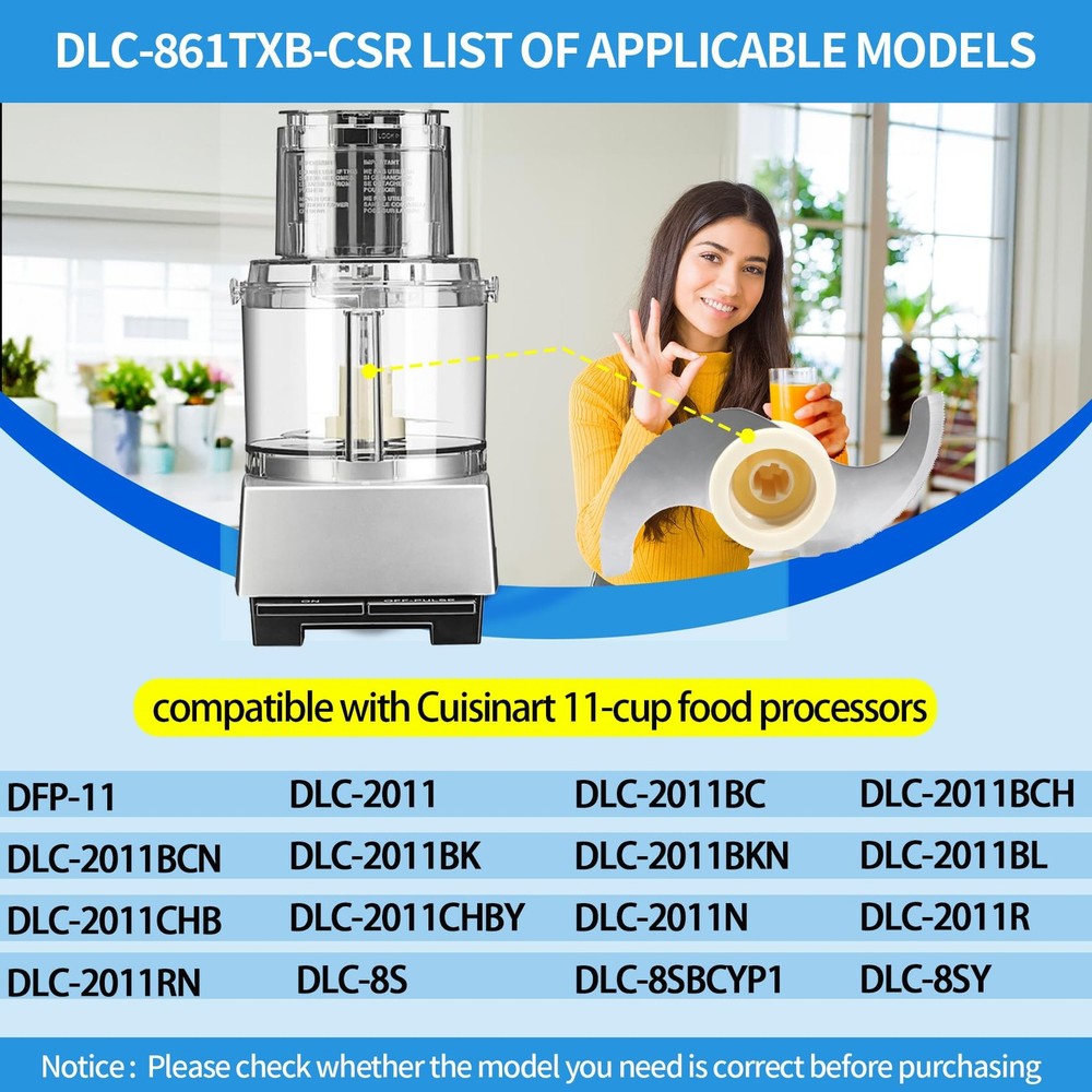 DLC-861TXB-CSR Replacement Chopping Blade – Compatible with medium, Silver