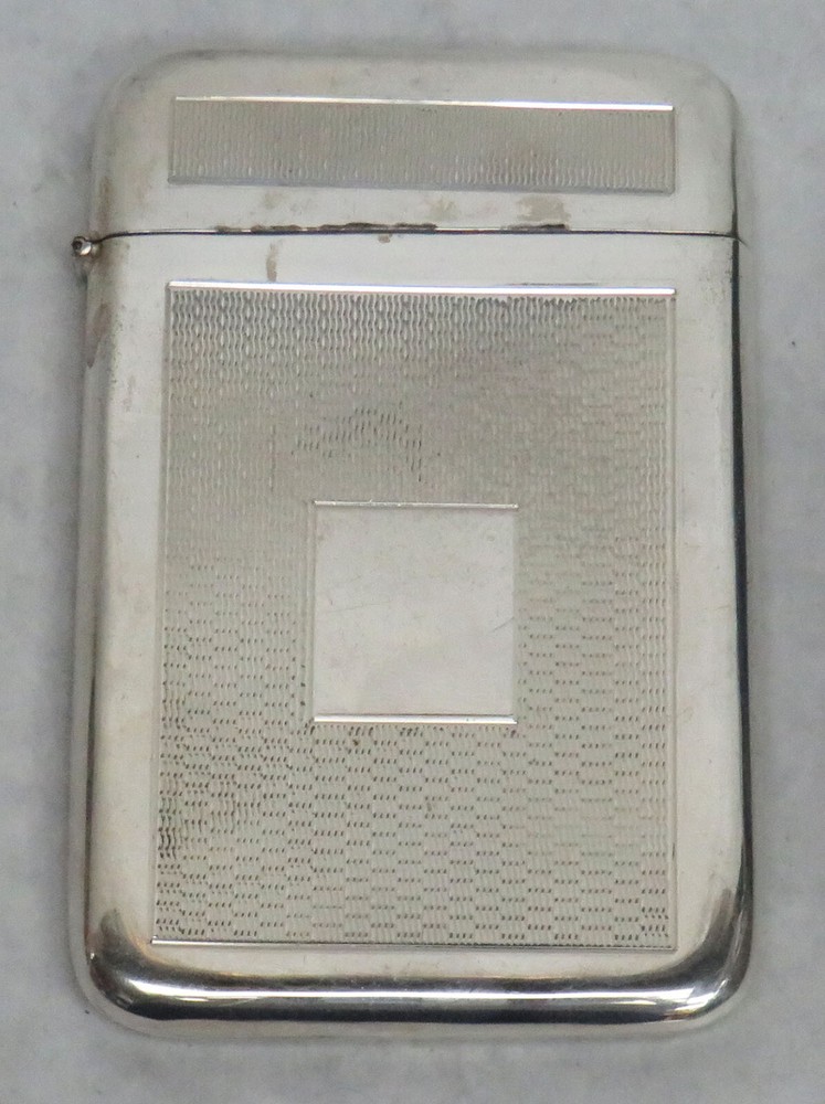 VINTAGE LONDON IMPORT STERLING SILVER 3.5" CARD CASE
