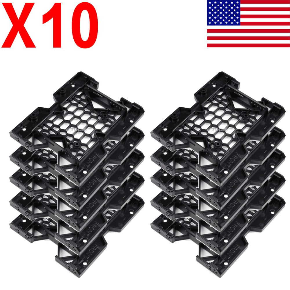 10PCS 2.5 / 3.5 to 5.25 Drive Bay Computer Case Adapter HDD Mounting Bracket SSD