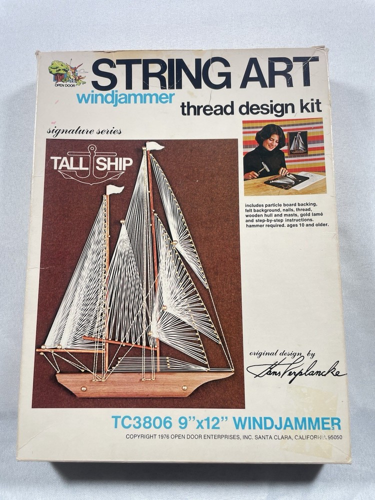 String Art Thread Design Kit Wind Jammer 9x12 Tc3806