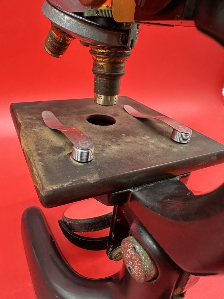 Vintage 1915 Bausch & Lomb Optical Co. Laboratory Microscope