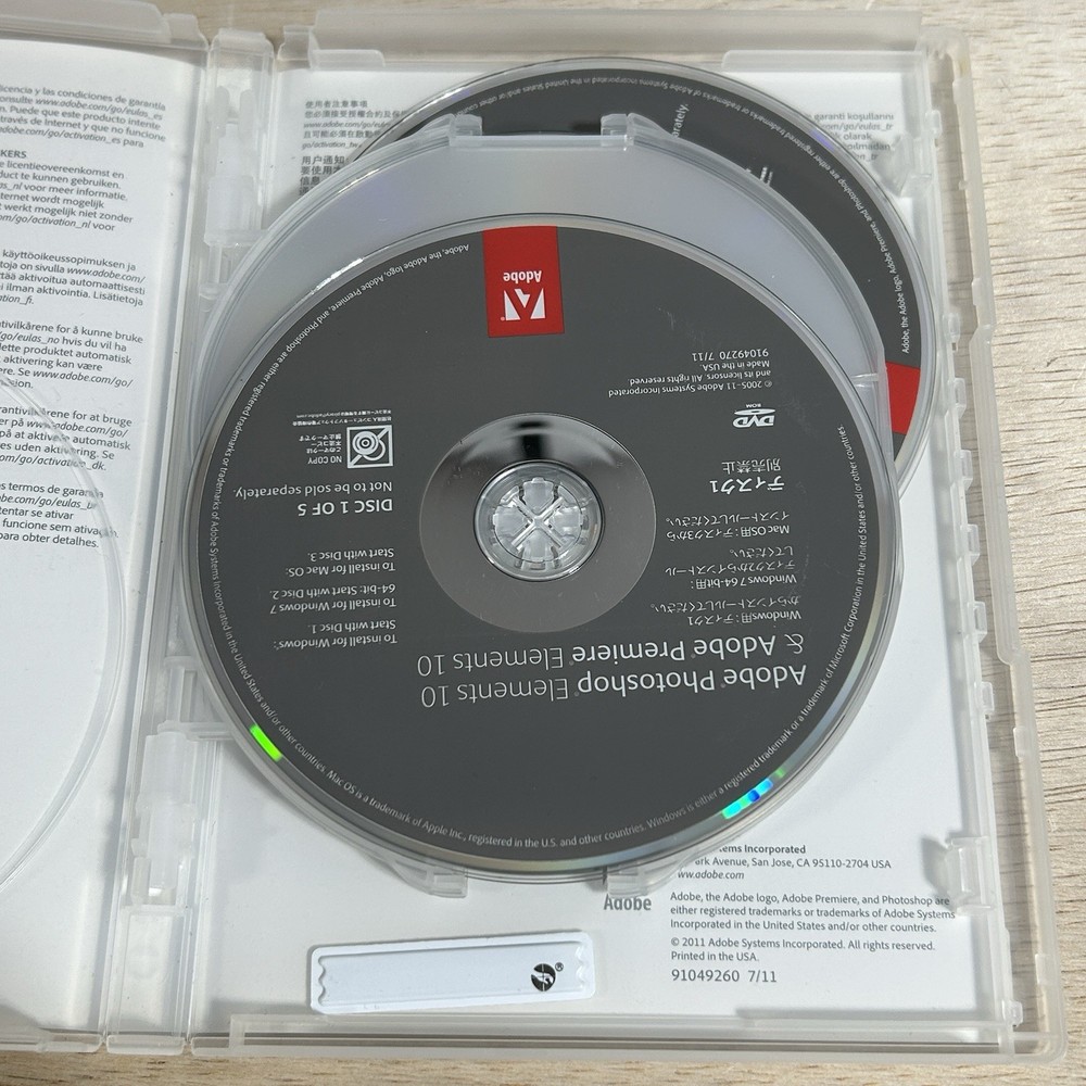 Adobe Photoshop Elements 10 for PC Mac Open Package