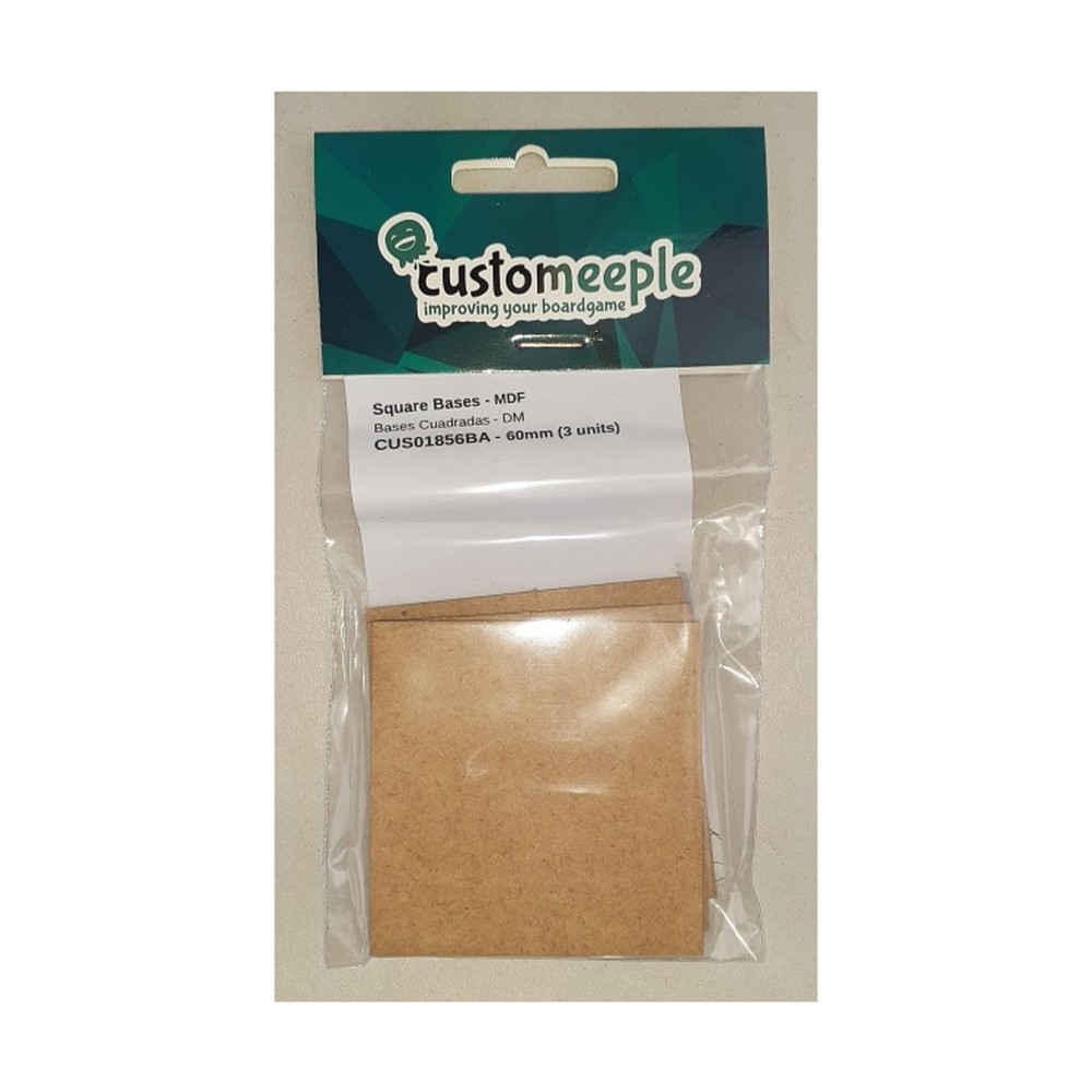 Customeeple MDF 60mm Square Bases Pack New
