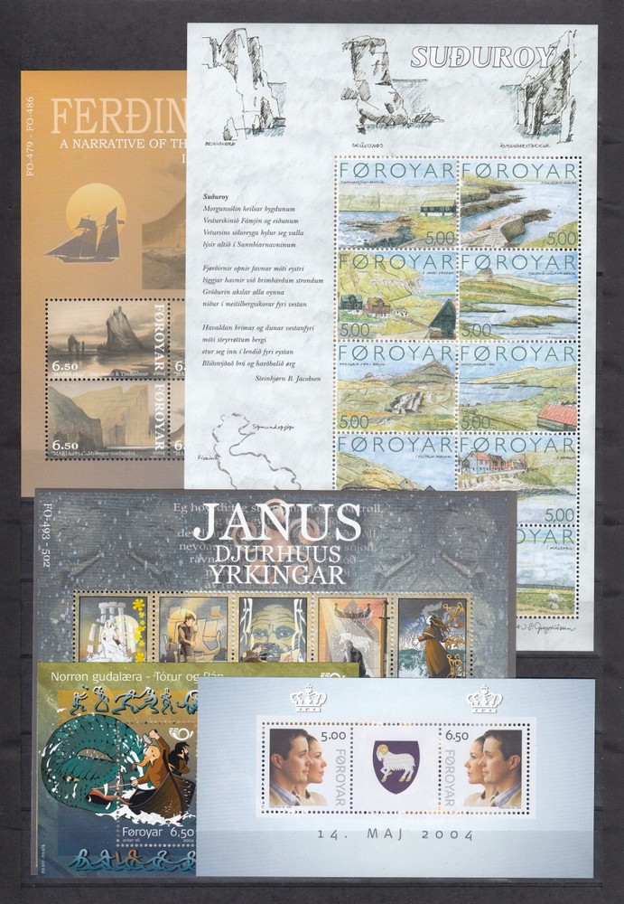 Faroe Islands 2004 Yearset VF MNH stamps