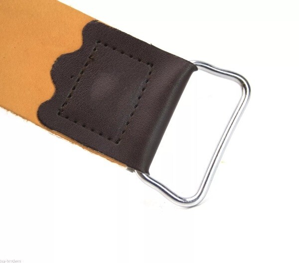 Genuine Leather Strop & Sharpening Leather Paste Balm for Straight Razor Knife