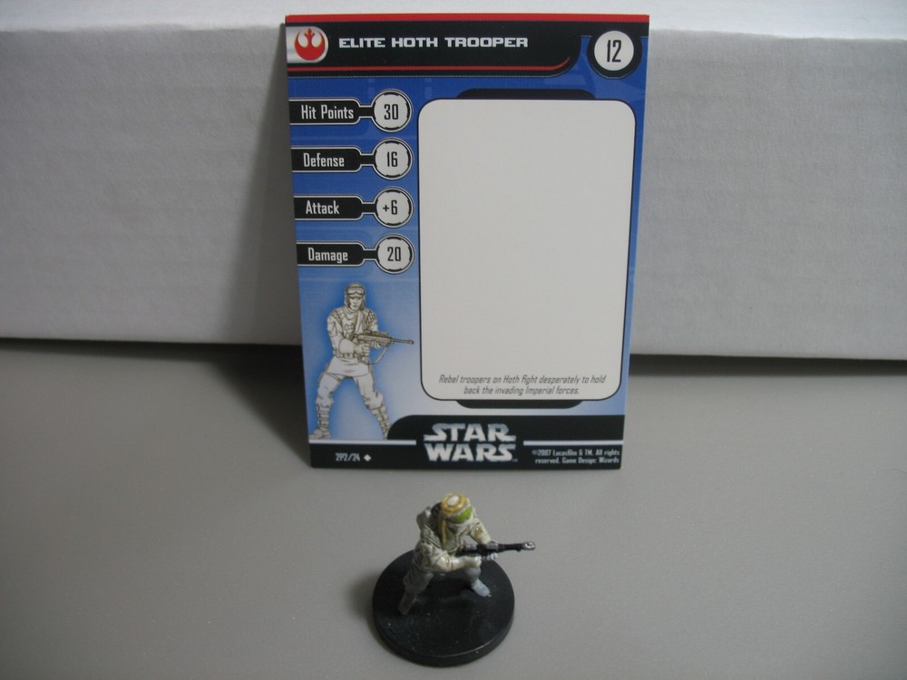 =Star Wars Miniatures 2P2/24 Elite Hoth Trooper with card =