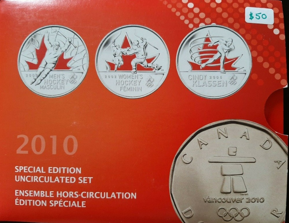 2010 Canada Mint UNC, Special Edition Set, "Vancouver Olympics"