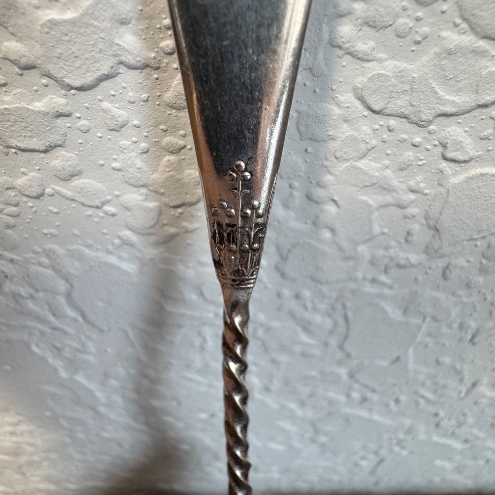 N.F. Silver Co. 1877 Collectable Spoon Silver Plated S. Thomas Twisted Handle