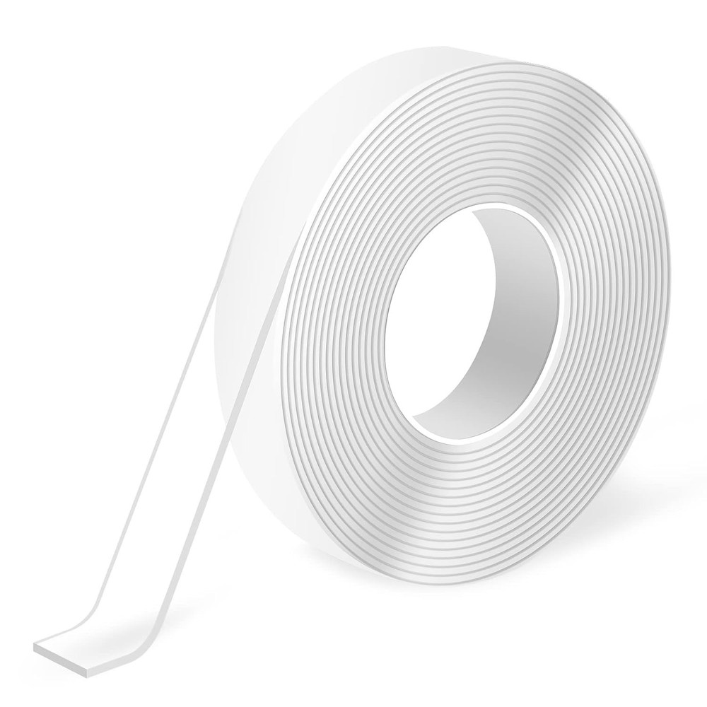 Transparent 10FT Double-Sided Mounting Tape - Multipurpose, Damage-Free Solution