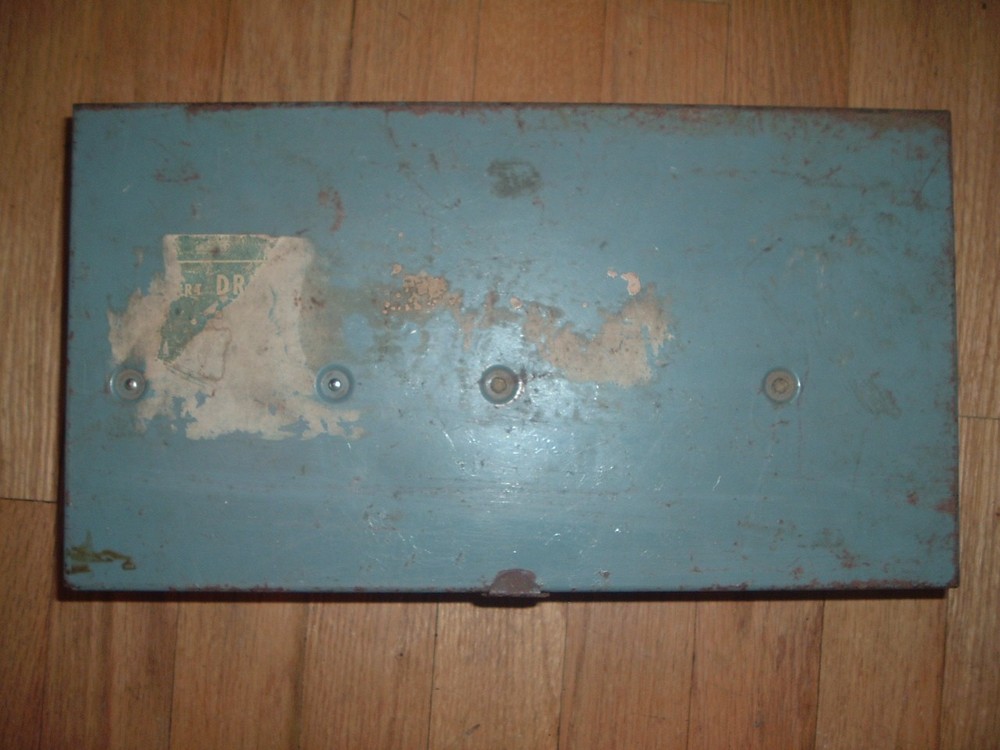 Vintage A.C. Gilbert Electric Drill Model B145 with metal case