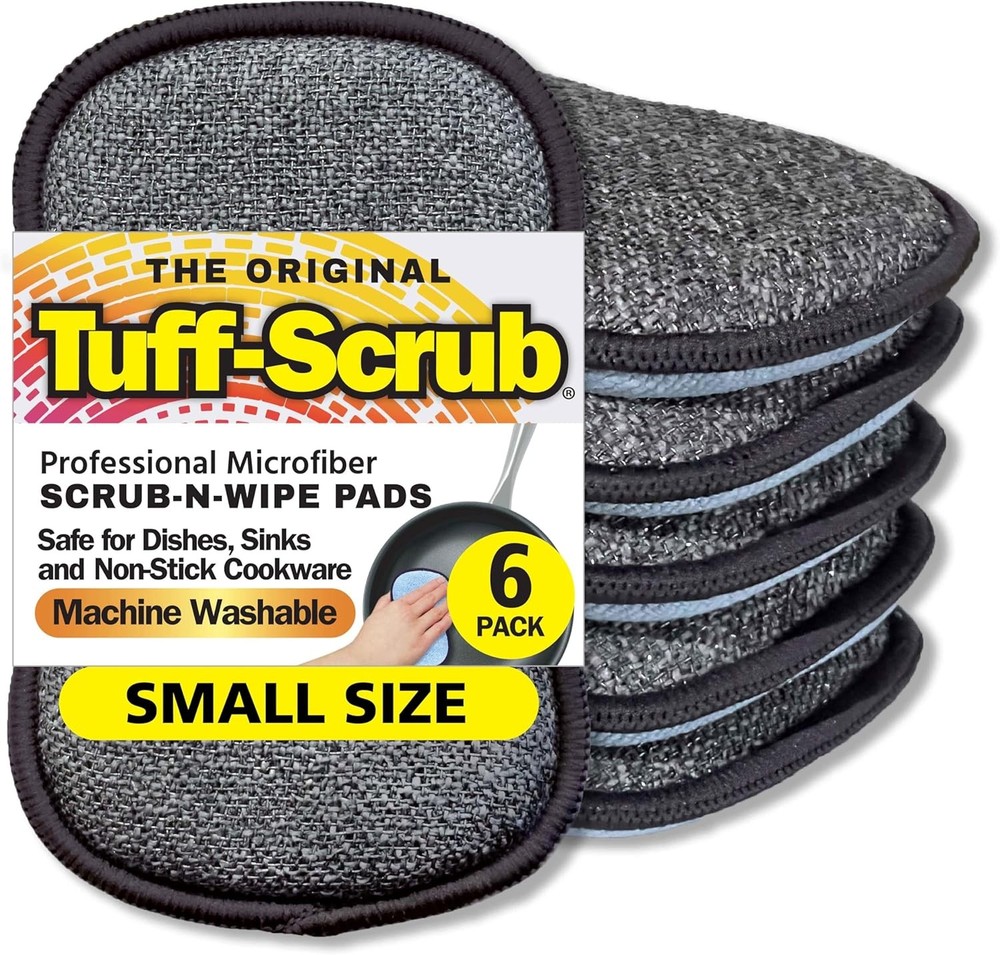 Original Scrub-N-Wipe Pad by Tuff-Scrub,Microfiber, Multi-Surface,