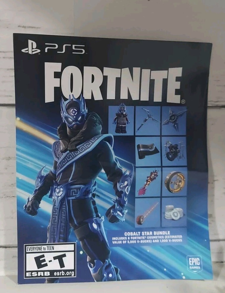 Fortnite Cobalt Star Bundle + 1000 V-Bucks PS5 Code