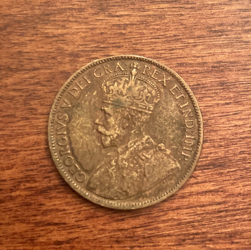 1919 Canada George V One Cent Coin!