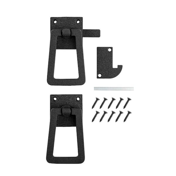 Gate Latch Heavy Duty Slate Grey Ring Latch with Rust Defender