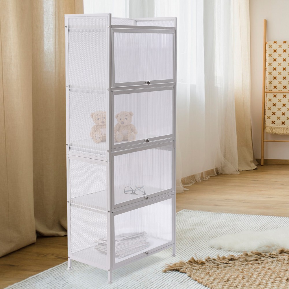 Sideboard Storage Cabinet with 4 Open Shelves for Kitchen