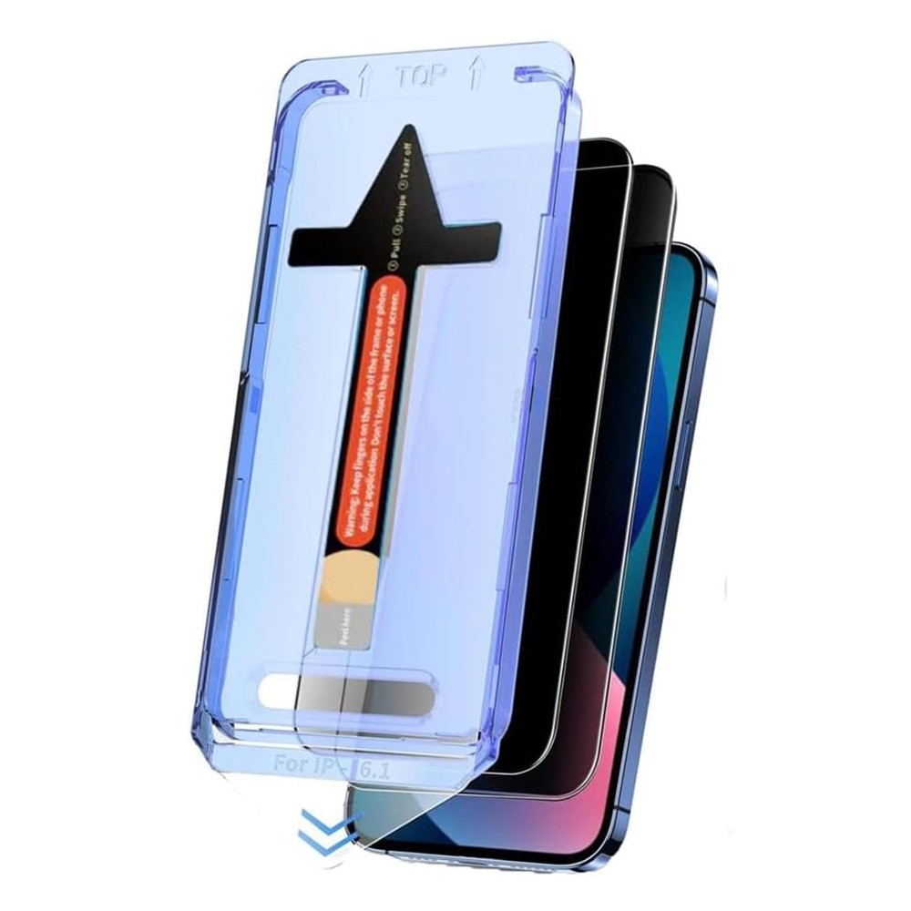 For iPhone 16 Pro Max/16e 2025 2 Pack HD/Privacy Screen Protector+Simple Tool