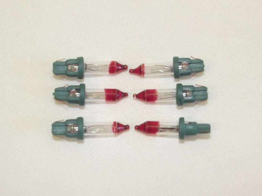 6 Style D Mini Bulb Flashers Christmas Tree Lights Replacement Bulbs 2.5 V .425