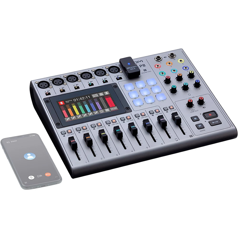 Zoom PodTrak P8 Portable Multitrack Podcast Recorder