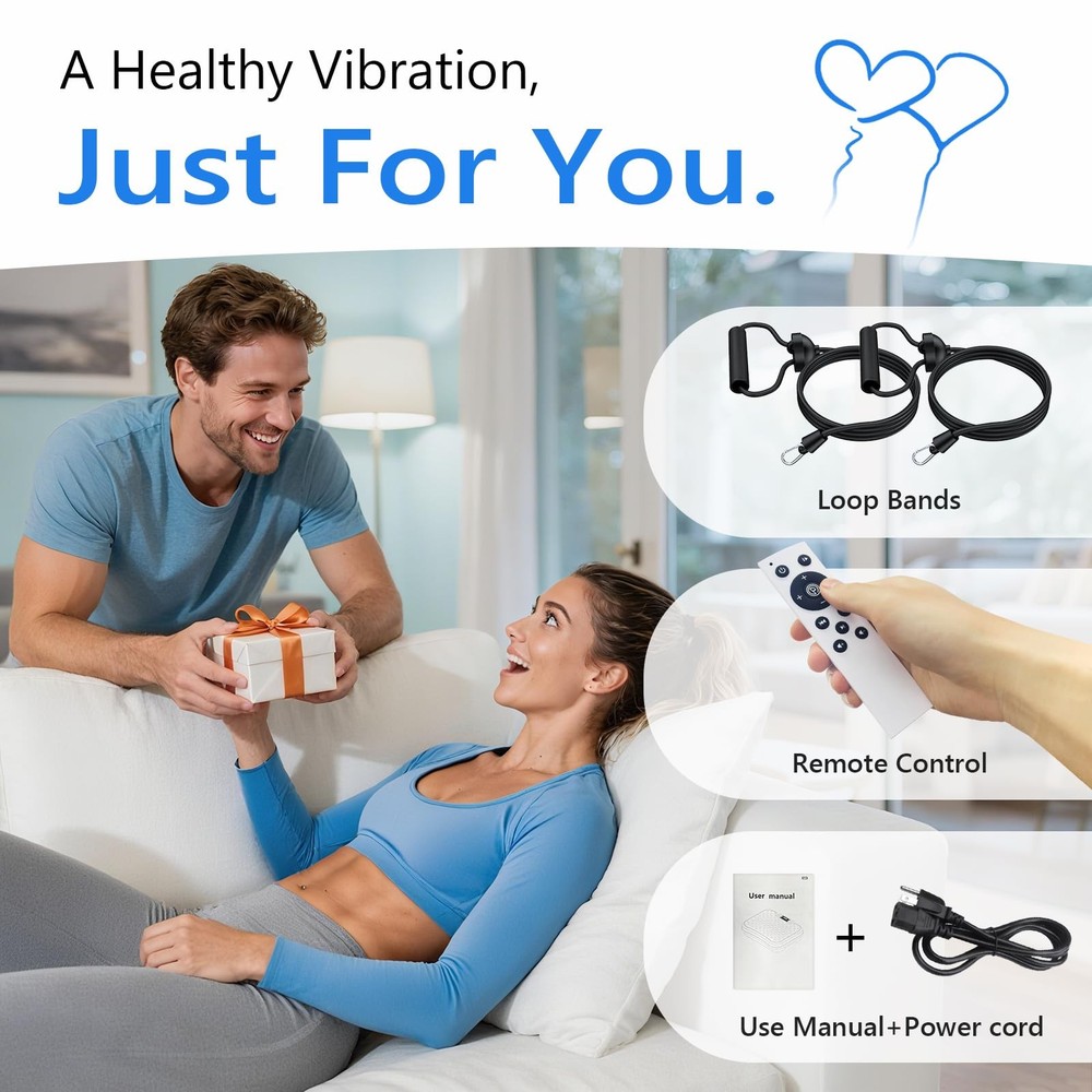 Vibration Plate Exercise Machine for Lymphatic Drainage, Vibration Platform f...