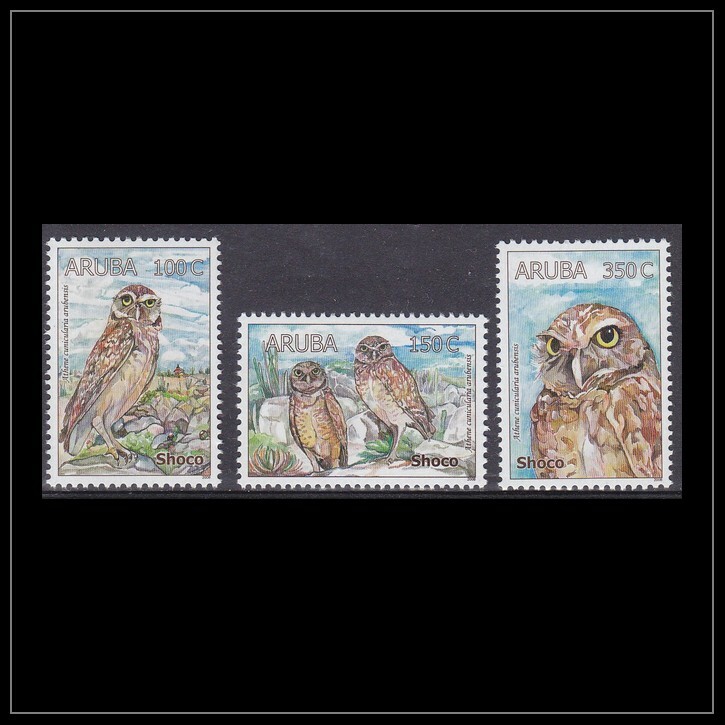 Aruba Issue 2008 (400-402) - Birds - Owls