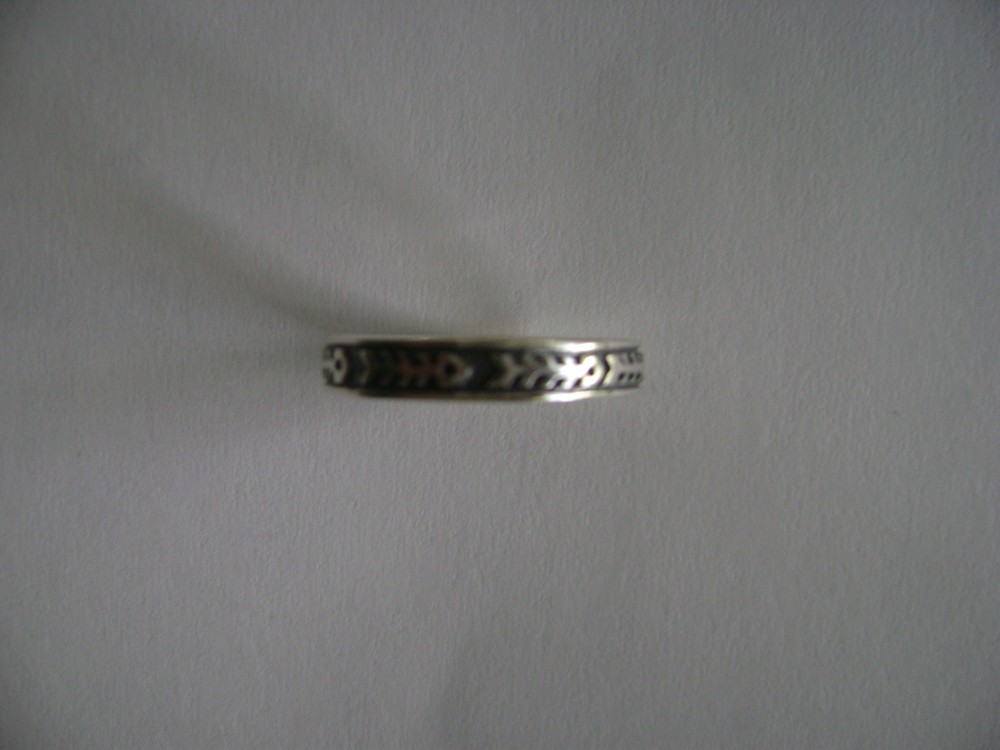 Sterling Silver Fishbone Band Ring New Fish Bone