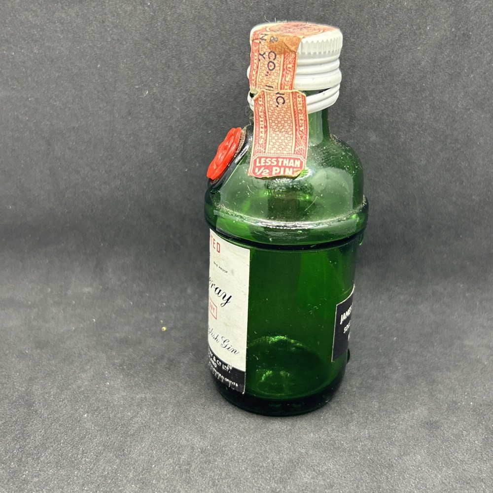 Vintage Tanqueray Special Dry Martini Empty Mini Bottle